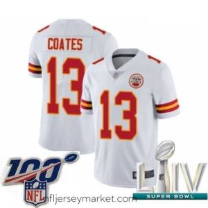 Irresistible 2020 Super Bowl LIV Kansas City Chiefs #13 Sammie Coates White Vapor Untouchable Limited Player Football Jersey