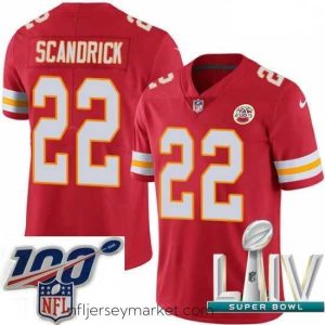 Top notch 2020 Super Bowl LIV Nike Kansas City Chiefs #22 Orlando Scandrick Red Team Color Vapor Untouchable Limited Player NFL Jersey