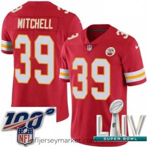 Premium 2020 Super Bowl LIV Nike Kansas City Chiefs #39 Terrance Mitchell Red Team Color Vapor Untouchable Limited Player NFL Jersey