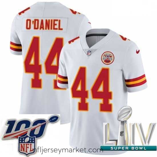Irresistible 2020 Super Bowl LIV Nike Kansas City Chiefs #44 Dorian O'Daniel White Vapor Untouchable Limited Player NFL Jersey