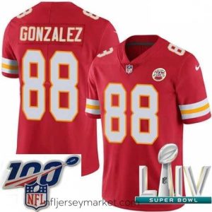 Alluring 2020 Super Bowl LIV Nike Kansas City Chiefs #88 Tony Gonzalez Red Team Color Vapor Untouchable Limited Player NFL Jersey