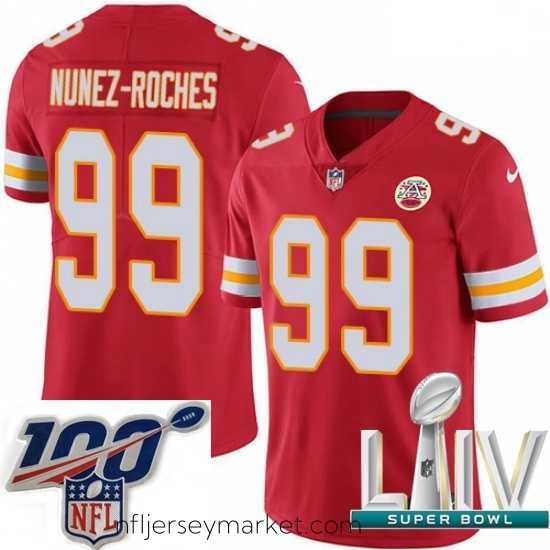 Luxurious 2020 Super Bowl LIV Nike Kansas City Chiefs #99 Rakeem Nunez-Roches Red Team Color Vapor Untouchable Limited Player NFL Jersey