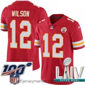 Alluring 2020 Super Bowl LIV Nike Kansas City Chiefs #12 Albert Wilson Red Team Color Vapor Untouchable Limited Player NFL Jersey