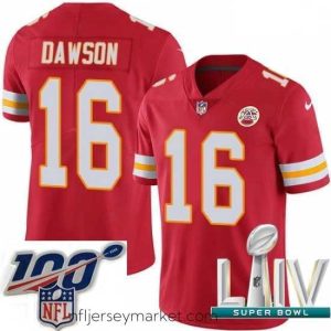 Alluring 2020 Super Bowl LIV Nike Kansas City Chiefs #16 Len Dawson Red Team Color Vapor Untouchable Limited Player NFL Jersey