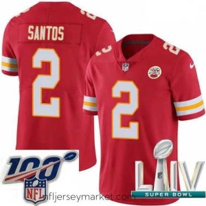 Premium 2020 Super Bowl LIV Nike Kansas City Chiefs #2 Cairo Santos Red Team Color Vapor Untouchable Limited Player NFL Jersey