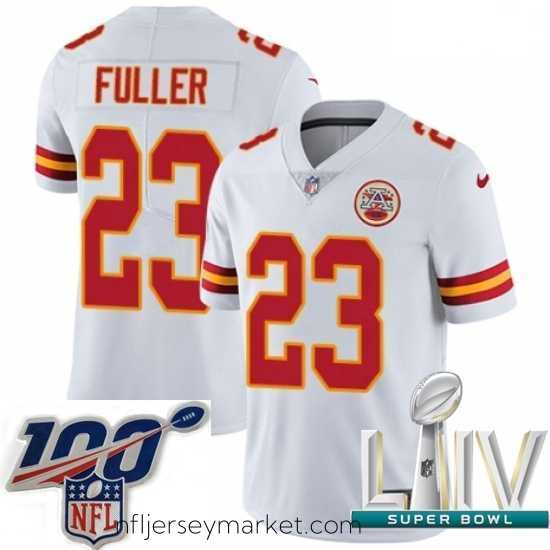 Irresistible 2020 Super Bowl LIV Nike Kansas City Chiefs #23 Kendall Fuller White Vapor Untouchable Limited Player NFL Jersey