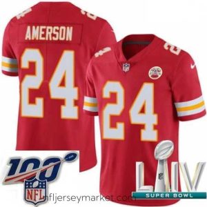 Premium 2020 Super Bowl LIV Nike Kansas City Chiefs #24 David Amerson Red Team Color Vapor Untouchable Limited Player NFL Jersey