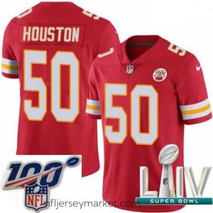 Luxurious 2020 Super Bowl LIV Nike Kansas City Chiefs #50 Justin Houston Red Team Color Vapor Untouchable Limited Player NFL Jersey