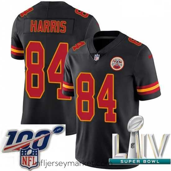 Magnificent 2020 Super Bowl LIV Nike Kansas City Chiefs #84 Demetrius Harris Limited Black Rush Vapor Untouchable NFL Jersey
