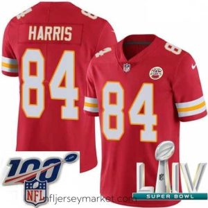 Irresistible 2020 Super Bowl LIV Nike Kansas City Chiefs #84 Demetrius Harris Red Team Color Vapor Untouchable Limited Player NFL Jersey