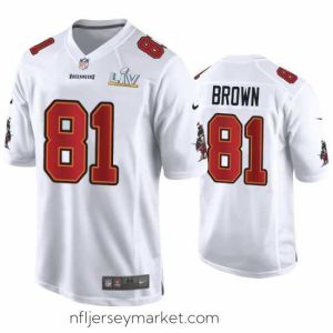 Magnificent Antonio Brown Buccaneers White Super Bowl Lv Game Fashion Jersey