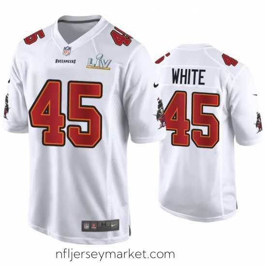 Exquisite Devin White Buccaneers White Super Bowl Lv Game Fashion Jersey
