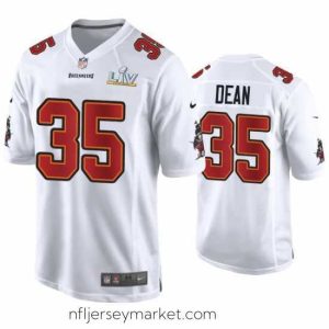 Superb Jamel Dean Buccaneers White Super Bowl Lv Game Fashion Jersey