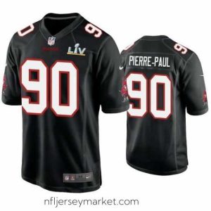 Superb Jason Pierre Paul Buccaneers Black Super Bowl Lv Game Fashion Jersey