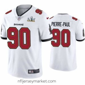 Luxurious Jason Pierre Paul Buccaneers White Super Bowl Lv Vapor Limited Jersey