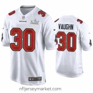 Superb Ke'Shawn Vaughn Buccaneers White Super Bowl Lv Game Fashion Jersey