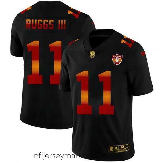 Top notch Las Vegas Raiders 11 Henry Ruggs III Black Nike Red Orange Stripe Vapor Limited NFL Jersey