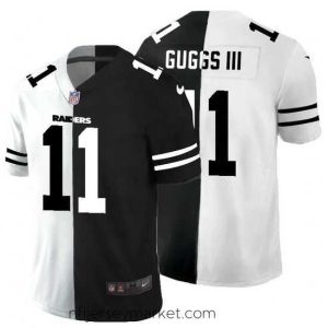 Luxurious Las Vegas Raiders 11 Henry Ruggs III Black V White Peace Split Nike Vapor Untouchable Limited NFL Jersey