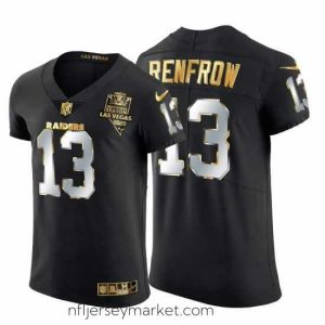 Luxurious Las Vegas Raiders 13 Hunter Renfrow Nike Black Edition Vapor Untouchable Elite NFL Jersey