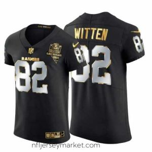 Magnificent Las Vegas Raiders 82 Jason Witten Nike Black Edition Vapor Untouchable Elite NFL Jersey