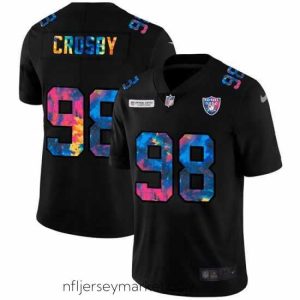 Exquisite Las Vegas Raiders 98 Maxx Crosby Nike Multi Color Black 2020 NFL Crucial Catch Vapor Untouchable Limited Jersey