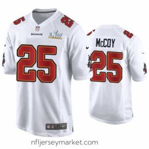 Premium Lesean Mccoy Buccaneers White Super Bowl Lv Game Fashion Jersey