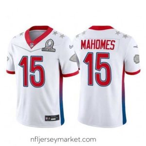 Superb 2022 NFL Pro Bowl Kansas City Chiefs 15 Patrick Mahomes AFC White Jersey