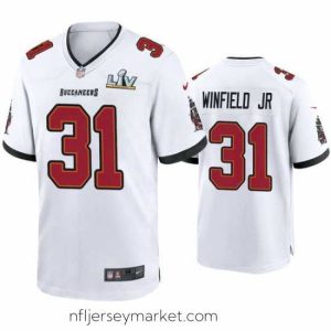 Luxurious Antoine Winfield Jr. Buccaneers White Super Bowl Lv Game Jersey