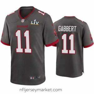 Gorgeous Blaine Gabbert Buccaneers Pewter Super Bowl Lv Game Jersey