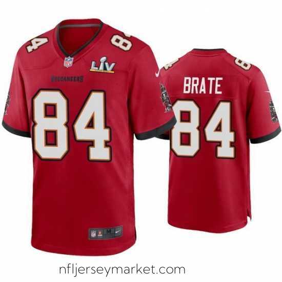 Exquisite Cameron Brate Buccaneers Red Super Bowl Lv Game Jersey