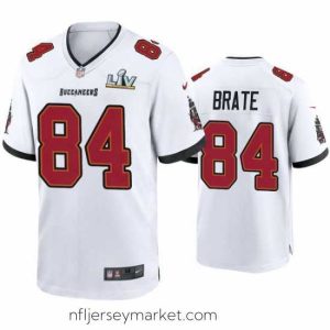 Gorgeous Cameron Brate Buccaneers White Super Bowl Lv Game Jersey