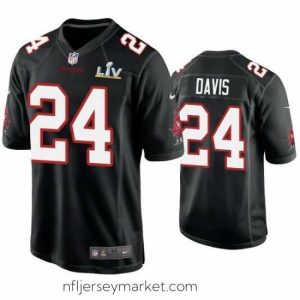 Magnificent Carlton Davis Buccaneers Black Super Bowl Lv Game Fashion Jersey