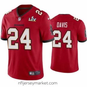 Exquisite Carlton Davis Buccaneers Red Super Bowl Lv Vapor Limited Jersey