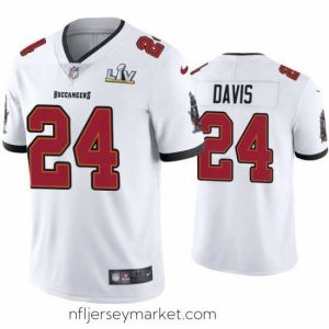 Alluring Carlton Davis Buccaneers White Super Bowl Lv Vapor Limited Jersey