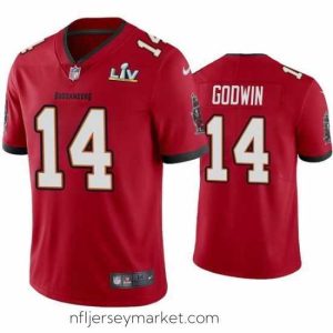 Stunning Chris Godwin Buccaneers Red Super Bowl Lv Vapor Limited Jersey