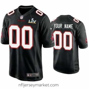 Magnificent Custom Buccaneers Black Super Bowl Lv Game Fashion Jersey