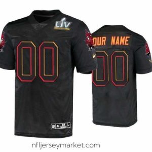 Exquisite Custom Tampa Bay Buccaneers Black Super Bowl Lv Jersey