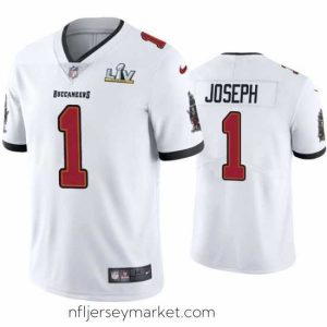 Stunning Greg Joseph Buccaneers White Super Bowl Lv Vapor Limited Jersey