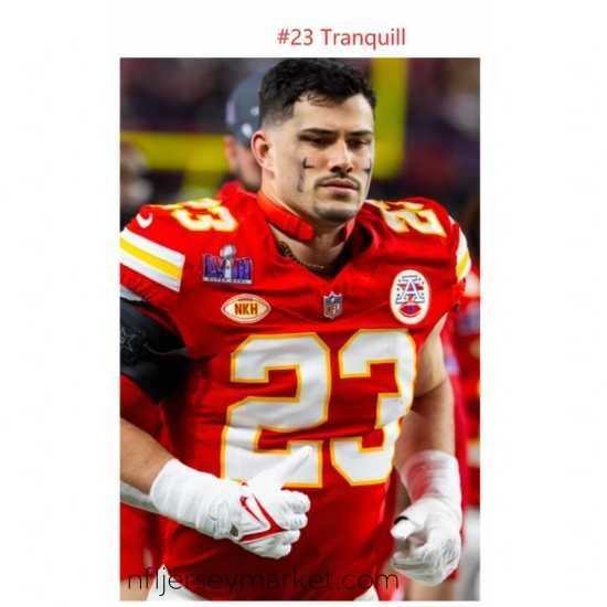 Top notch Kansas City Chiefs Drue Tranquill #23 Vapor Limited Super Bowl Jersey