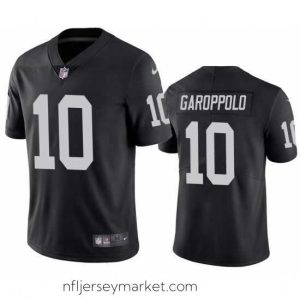 Premium Las Vegas Raiders 10 Jimmy Garoppolo Black Vapor Untouchable Stitched Football Jersey