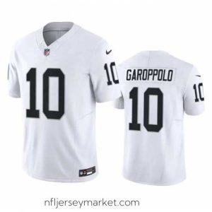 Irresistible Las Vegas Raiders 10 Jimmy Garoppolo White 2023 F.U.S.E Vapor Untouchable Stitched Football Jersey