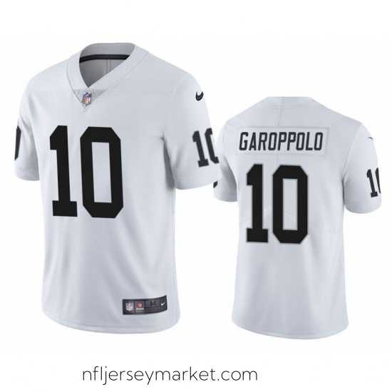 Luxurious Las Vegas Raiders 10 Jimmy Garoppolo White Vapor Untouchable Stitched Football Jersey