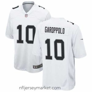 Premium Las Vegas Raiders 10 Jimmy GaroppoloWhite Vapor Untouchable Limited Stitched Jersey  281 29