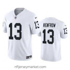 Magnificent Las Vegas Raiders 13 Hunter Renfrow White 2023 F.U.S.E Vapor Untouchable Stitched Football Jersey