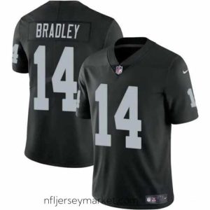 Magnificent Las Vegas Raiders 14 Carter Bradley Black 2024 Vapor Stitched Football Jersey