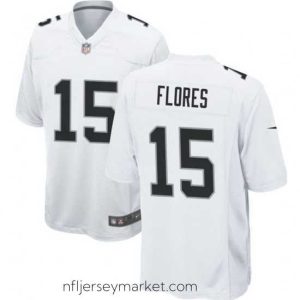 Irresistible Las Vegas Raiders 15 Tom Flores White Limited Jersey