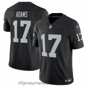 Irresistible Las Vegas Raiders 17 Davante Adams Black 2023 F.U.S.E Vapor Untouchable Stitched Football Jersey