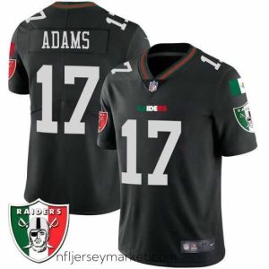 Luxurious Las Vegas Raiders 17 Davante Adams Black Mexico Vapor Limited Stitched Football Jersey