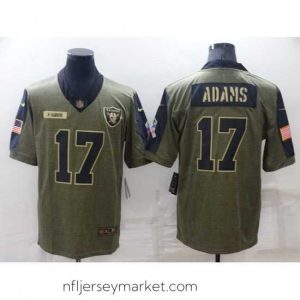 Magnificent Las Vegas Raiders 17 Davante Adams Olive Salute To Service Limited Stitched jersey
