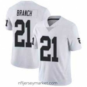 Stunning Las Vegas Raiders 21 Cliff Branch White vapor Limited Jerse